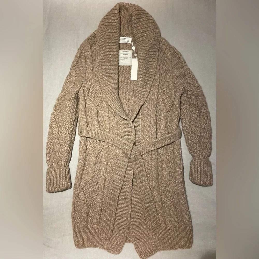 Maison Martin Margiela Replica long alpaca knit cardigan NWT - Picture 3 of 13